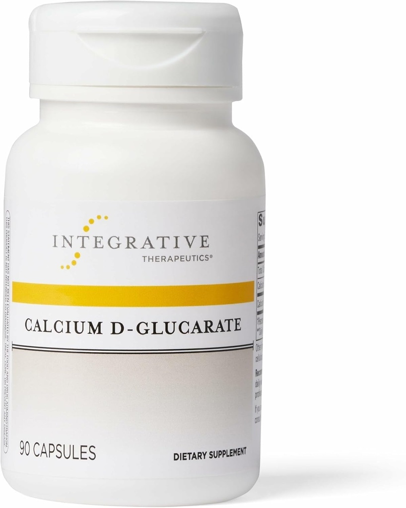 Integrativ terapi Calcium D- glucarat - daglig støtte til afgiftningssystemer * - Understøtter sund immunfunktion & østrogen Metabolisme * - Gluten & Dairy- Free - 90 kapsler (30 Servere)