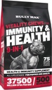 Bully Max Hund Chews & Multivitamin Treats for Puppy & Voksen Hunde - 75 Soft Chews, Hundetillæg & Vitaminer for alle racer - Hud, Coat, Brain, Heart, fordøjelsessygdomme, Immunitet, fælles støtte