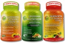 SUPPLEMENTS STUDIO Total Immune Support & Antioxidant Bundle – Liposomal Glutathione 500mg + Liposomal Vitamin C Liquid Gel 1100mg + Quercetin 500mg with Bromelain, Zinc & Organic Whole Foods