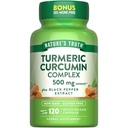 Nature's Truth Turmeric Curcumin | 120 Capsules | with Black Pepper Extract | Non-GMO and Gluten Free Supplement