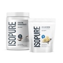 Isopure Bundle af Zero Carb 100% Pure Whey Isolate Protein Powder, Creamy Vanilla, 25g Protein Per Servering, 1 Lb, 14 Servere + Isopure 100% Pure Creatin Monohydrat Powder, 100 Servere