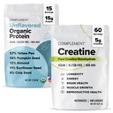 Komplement Unflavored Protein & Creatine Bundle - Plantbaseret Proteinpulver og Creatine monohydrat til forbedret muskel ydeevne