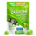 NSF Certified Creatine Gummy - Creatine Monohydrate Gummies 5000mg for Men & Women -120 Gummies Advanced Formula, Muscle Strength, Muscle Builder, Energy Boost, Pre-Workout Supplement-Apple