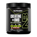 NutraBio Creatine + HMB- Creatine Monohydrate with HMB Powder for Muscle Growth, Increased Strength- 30 Servings (Paradise Punch)