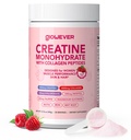 Creatine for Women | 5g Creatine Monohydrate + 4g Collagen Peptides Powder | Complex for Energy, Skin & Hair | Sugar-Free, Gluten-Free, Non-GMO, Instantized, Keto | Raspberry, 30 Servings