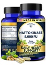 Lunakai USA Made Nattokinase Supplement – 400mg Natto Enzyme, 8000 FU per Serving – Heart & Circulation Support – Non-GMO, 60ct, 4000 FU Capsule