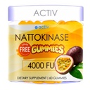 Nattokinase 4000 fu | Nattokinase Supplement from Japanese Natto 50X Strength | Sugar Free with Monk Fruit & Vegan | Passion Fruit 60 Gummies
