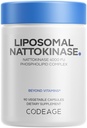 Codeage Liposomal Nattokinase Supplement – Nattokinase 4000 FU, Liposomal Delivery - Vegan, Non-GMO – 90 Capsules