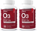 Essential Elements Omega-3 Fish Oil Supplement with EPA & DHA | Fatty Acids for Immune, Heart & Cognitive Support | Omega-3 Fish Oil 120 Softgels (2-Pack)