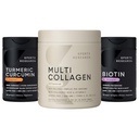 Sports Research® Joint and Bones Pack - Collagen Peptides with Hyaluronic Acid & Vitamin C + Turmeric Curcumin C3 Complex w/BioPerine Black Pepper Extract + Vitamin D3 + K2 w/Coconut Oil