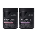 Sports Research Hydrate Electrolytes Powder - Sugar-Free & Naturally Flavored with Vitamins, Minerals, and Coconut Water - Supports Hydration - Raspberry Lemonade & Passion Fruit