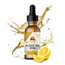 Ascent Nutrition Algae Oil DHA Omega-3's | Vegan and Vegetarian | 1000 mg DHA and 10 mg EPA | Organic Lemon Flavor | 60ml