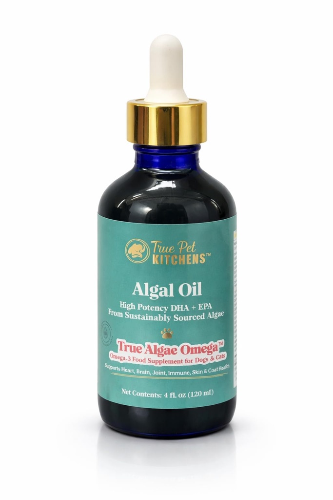 Omega 3 for Dogs & Cats | Plant-Based Algae Oil | DHA & EPA | Fish Oil Alternative