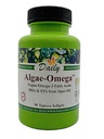 Daily Algae-Omega™ Vegan Omega 3 Supplement – 300mg Algal Oil (180mg DHA / 100mg EPA) – Plant Based Fish Oil Alternative for Brain, Heart & Eye Health – Non-GMO, Mercury Free, Burpless – 90 Softgels