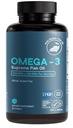 Omega-3 Supreme Fish Oil 1400 mg. MSC Certified +75% Omega-3s 1050 mg, 644/336, NO Fish-Burps & Improved Absorption | Molecular Distilled, Mercury/PCB/Toxin Tested (90 Count (S))