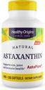 Sunde oprindelser Astaxanthin 4 mg (Natural, Astapure, Non- GMO, Gluten Free, Eye Support, Joint Support, immunsupport), 150 Softgels