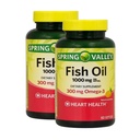 Omega 3 Fish Oil 1000mg – 60 Softgels, Omega-3 Supplements for Women and Men, Fish Oil Fatty Acid, Daily Essential Supplement (Pack of 2)