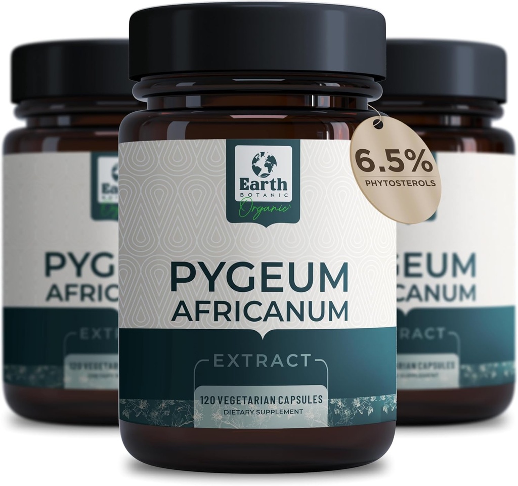 Pygeum Bark Extract 500mg 120 Kapsler - Urtetilskud understøtter Prostate sundhed, Bstige, og Urinary Tract - Mænds Health Supplement (Vegetarisk, Non- GMO) 4 Måneder Supply