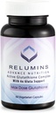 Reluminer Advance White Active Glutathione Complex - Max dosis 900mg Glutathion med 6X boostere, ALA & NAC - Anti- Aging Skin Brightening Supplement - 60 Vegetariske kapsler (30 Servere)