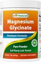 Bedste Naturals Magnesium Glycinat Powder - 1 Pund (1 LB (pakke med 1))