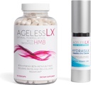 AgelessLX Supplement Kapsel til kvinder med HMB Hydrasilke Eye Cream Bundle