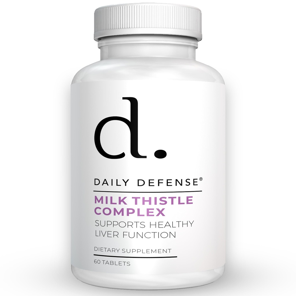 Pure Milk Thistle Herbal Kosttilskud - 450 mg Milk Thistle Extract for lever Detox & Lever Support - Vegansk Kosttilskud til kvinder og mænd, 60 tabletter