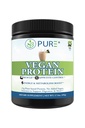 PURE® Vegan Protein Powder - 25g Plant Based Protein, 15 Servings - Pea & Mung Bean Blend with Digestive Enzymes - Dairy-Free - Muscle Recovery & Appetite Control - Vanilla 495 Grams
