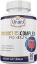 Probiotisk Complex Pro Sundhed - fordøjelsesmæssig balance og immunforsvar - Natural and Organic Supplement - Daglig probiotisk støtte - Vegan og ikke-GMO - Made in USA - 60 Capsule