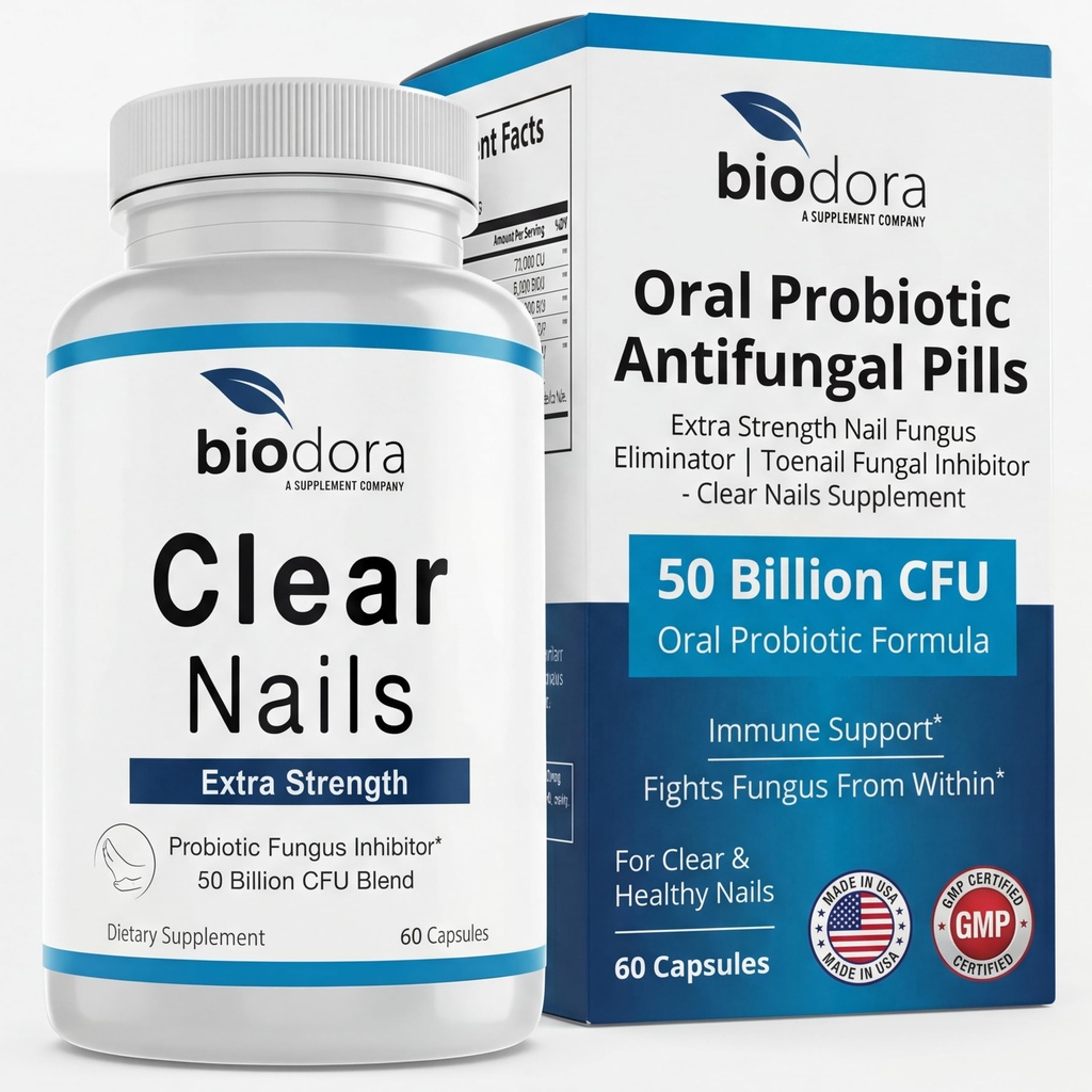 Clear Nails - Ekstra styrke - Probiotisk svampeinfektion - 50 milliarder CFU