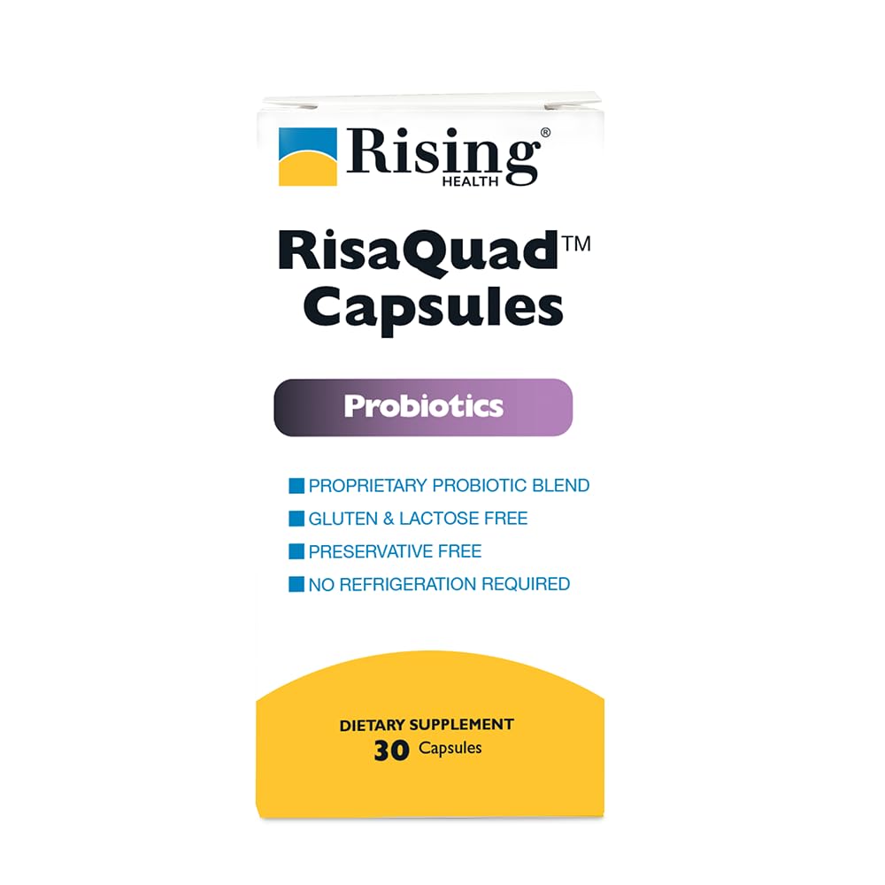 Rising Health - Risaquad 230mg - Probiotika Kosttilskud Kapsler - 30 Tælling