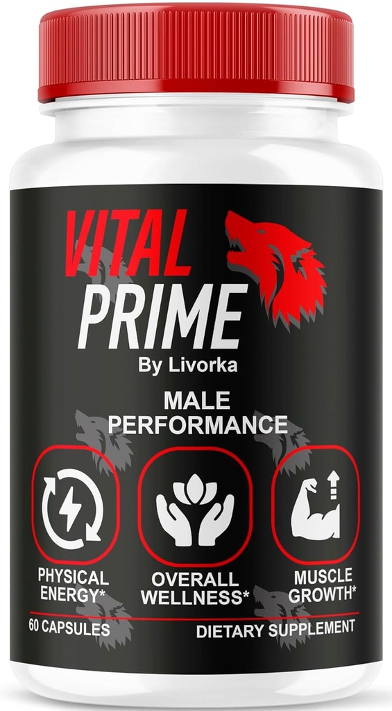 LIVORKA Vital Prime, Avanceret formel for mænd ydeevne, supplement støttekapsler - 1 måned Tilgang