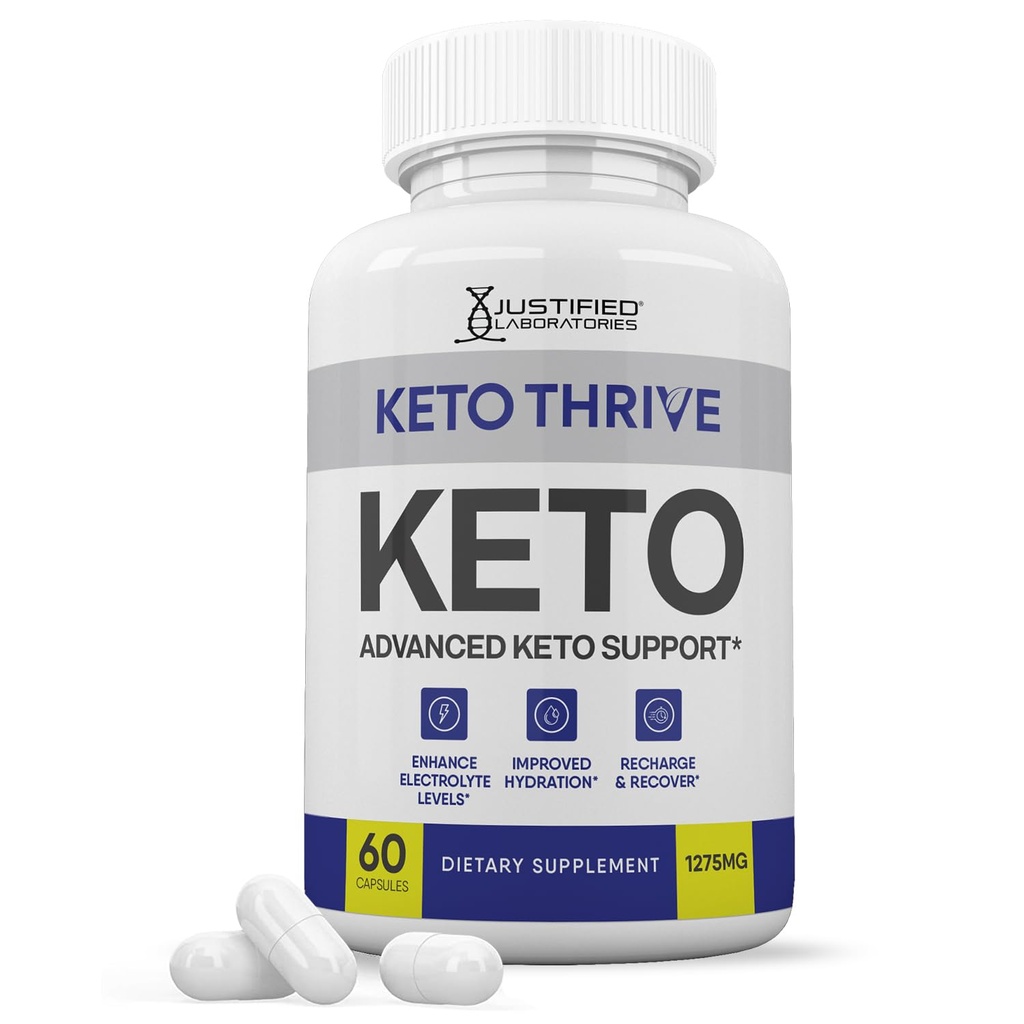 Keto Thrive Keto ACV piller 1275MG Keto Support Blend Capsule Alternativ til Keto ACV gummies Formuleret med Apple Cider Vinagra Extra Virgin Olivenolie Powder Green Tea Leaf 60 Kapsler
