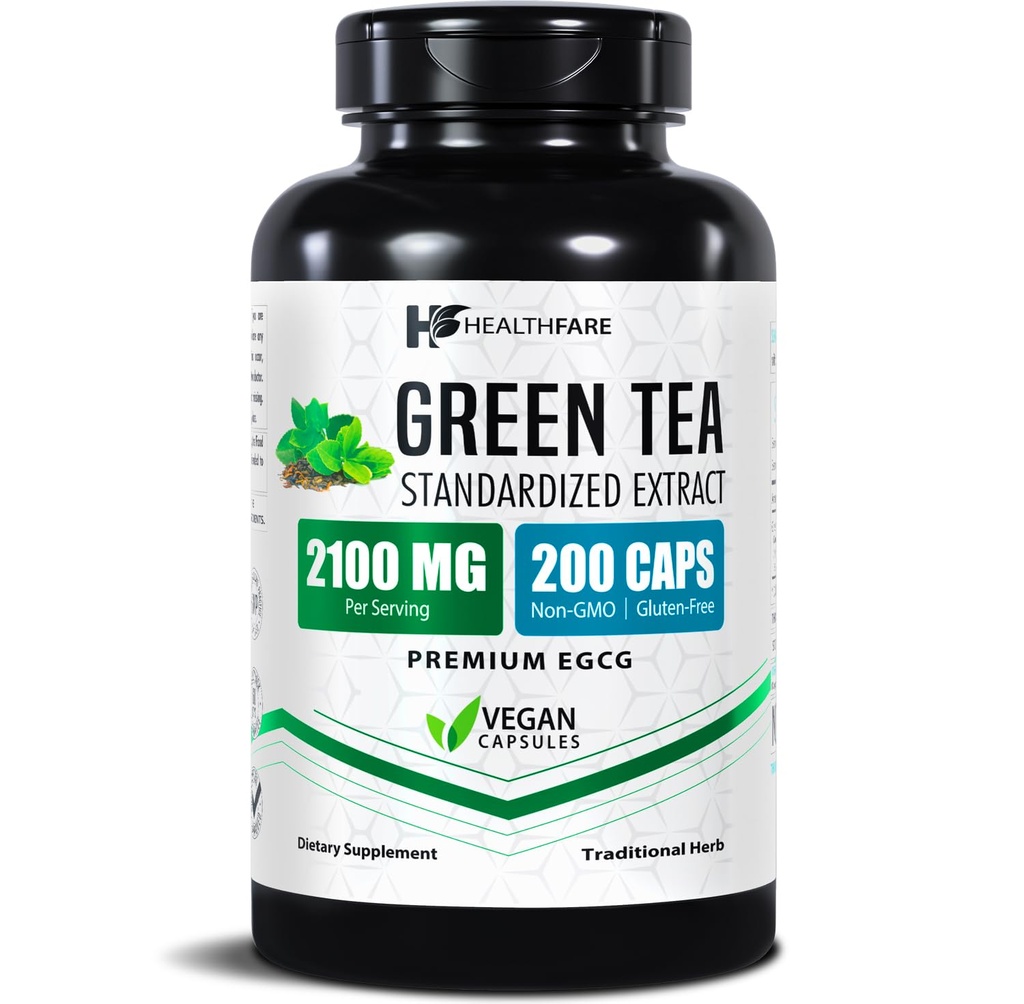Healthfare Green Tea Extract Pills 2100mg