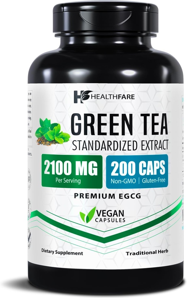 Healthfare Green Tea Extract Pills 2100mg