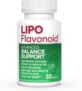 Lipo- Flavonoid Balance Support - Indre Øre Sundhed & Vertigo Relief med Ginkgo Biloba, Bioflavonoider, & B Vitaminer - Reducerer svimmelhed, spinning, & Swaying - 30 - Tæl