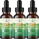 Nature Craft Liquid Multivitamin til børn Immunity Support - Yummy Toddler Multivitamin Supplement med en C D3 E B6 og D3 flydende vitaminer til børn i alle aldre - Høj Absorption (3 Pack)