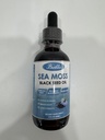 (2 Pack) Sea Moss Black Seed Oil Drops med Burdock Root, Bladerwrack & C-vitamin D3, Irish Sea Moss Drop for immunsystem, Gut, Skin & Energy