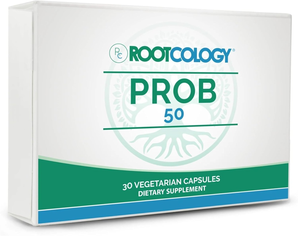 Rootkologi af Dr. Izabella Wentz Mezzogiorno 124; ProB 50 Mezzogiorno 124; 18 Shelf- Stable Probiotiske Strops til at understøtte Gut Sundhed og vedligeholde tarmregularitet med Bifidobacterium, Lactobacillus og mere Mezzogiorno 124; 30 Vegetariske kapsler
