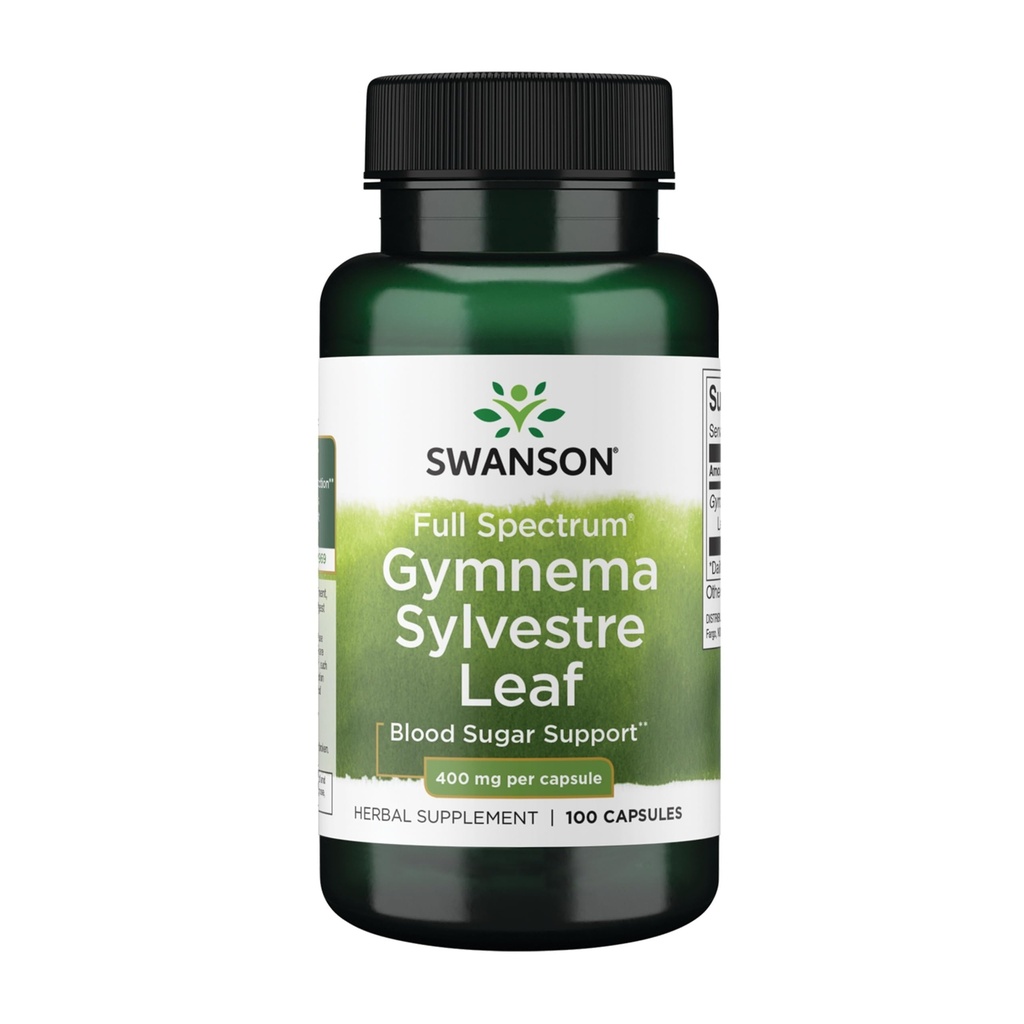 Swanson Full Spectrum Gymnema Sylvestre Leaf - Traditional Ayurvedic Herb - (100 kapsler)