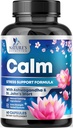 Natural Calm, Unwind & Relax Support - Ashwagandha, GABA, Magnesium, L- Theanine & Mere - Natural Focus, Energy & Immunsupport - Natural 's non-GMO, Vegan, Gluten Free, Flasket i USA - 120 Kapsler