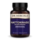 Dr. Mercola Nattokinase Delayed Release, 2,000 FU Per Serving, Dietary Supplement, Delayed Release, Proteolytic Enzyme, Non-GMO - 60 Servings (60 Tablets)