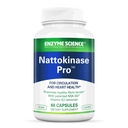 Enzyme Science Nattokinase Pro with NSK-SD - Organic Supplement - Best enzymes for Cardiovascular and Circulatory Support - Vegan and Kosher - 60 Capsules