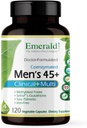 NØDSITUATIONSETIKET Mænds 45 + Clinical Multi - Multivitamin til omfattende support, ben & hjerte * - Designet til mænd 45 + - Gluten- Free & Vegetarian - 120 Vegetabilske kapsler (30-dages forsyning)
