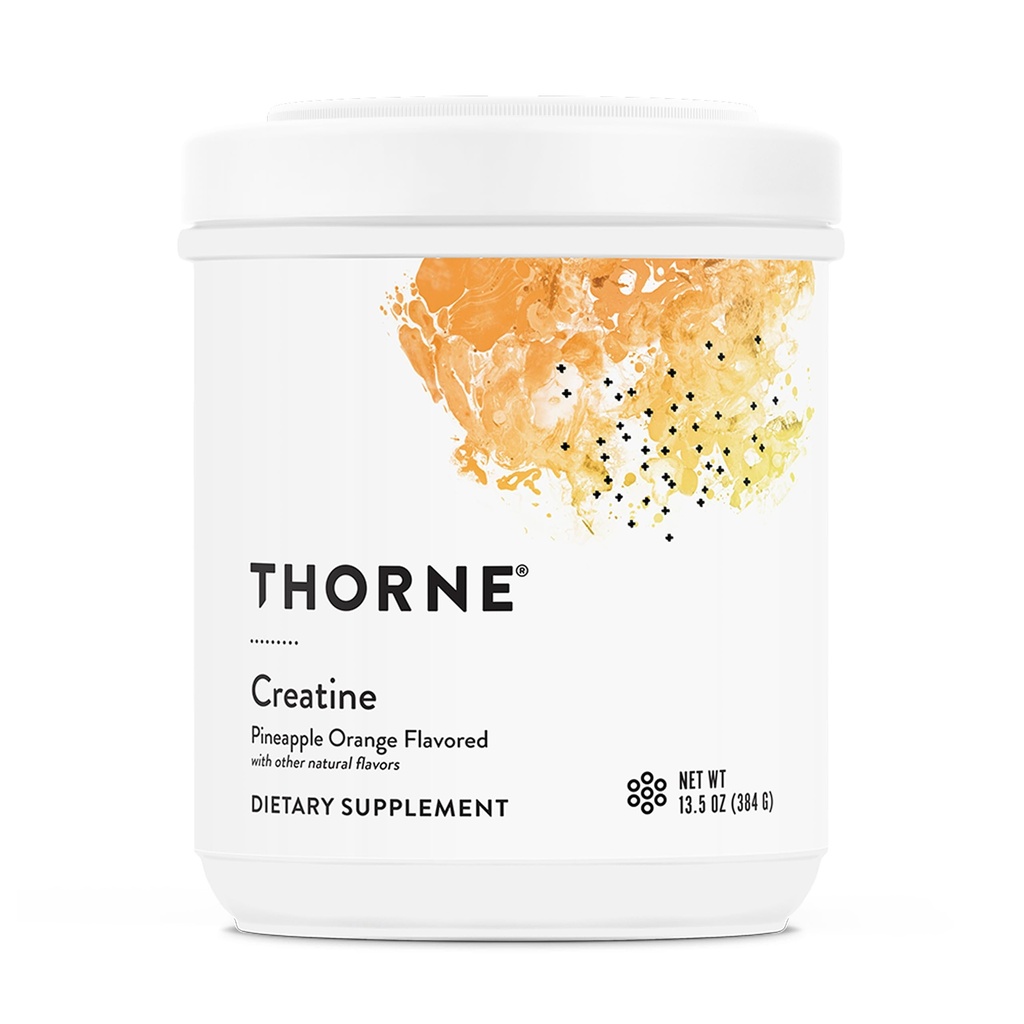 THORNE Creatine - Micronized Creatine Monohydrate Powder - Support for Muscles & Cognitive Function* - for Women & Men - Pineapple Orange - NSF Certified for Sport - 5 g per Serving - 60 Servings