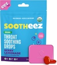 Sootheez Organic Throat Linding Drops for voksne, Berry Lemonade, 25 Greve, Nægtelig, Great Tasting Drops That Sooth Sore Throats