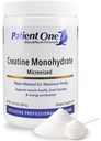 Patient One Creatine Monohydrate Micronized Powder 5 g | Supplement to Support Muscle Health and Cognitive Function* | Unflavored | 90 Servings | 16.19 oz