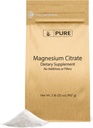 Pure Original Ingredienser Magnesium Citrate (2lb) Magnesium supplement, Unflavored, Opløser nemt