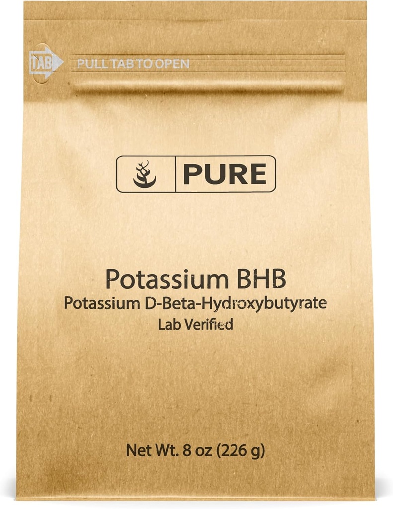 Pure Original Ingredients Kalium BHB, (8 oz) Kalium D- Beta- Hydroxybutyrat, Pure