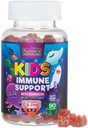 Kids Immunity Support Gummies - Daglige Childrens Vitamin C, Zink & Echinacea - Gummy for Kids Immunity Support, Age 4 og Up, Natural Berry Flavor, Non- GMO, Gluten- Free & Vegan - 90 Gummies