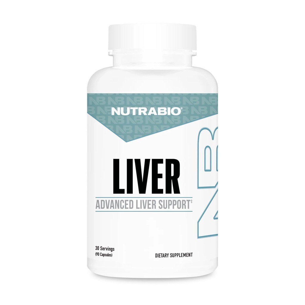 NutraBio Liver Supplement - Advanced Liver Support with Antioxidants, Milk Thistle Liver Detox, Glutathione, Tudca - Promotes Liver Cleanse Detox and Repair - 90 Capsules